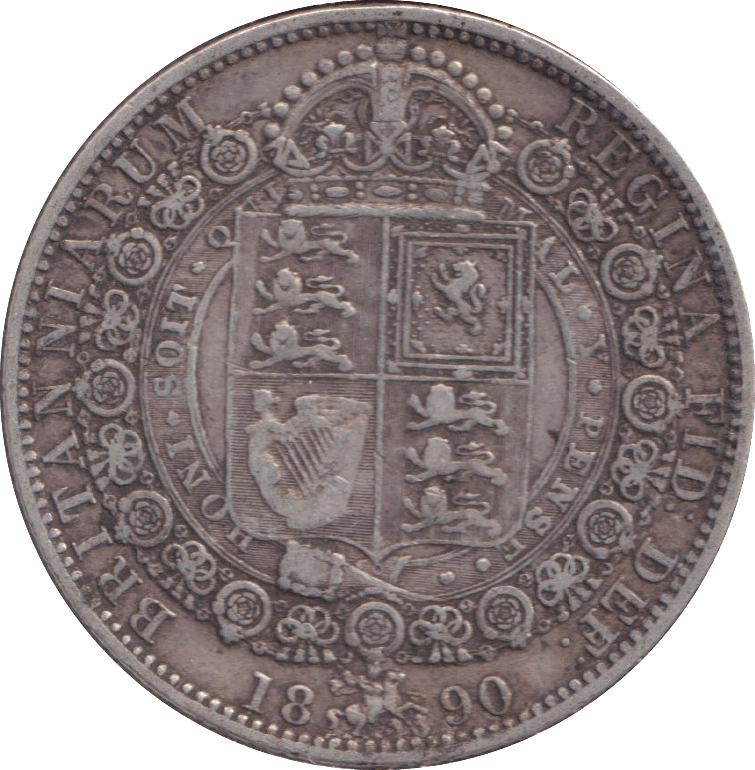 1890 HALFCROWN ( GF ) - HALFCROWN - Cambridgeshire Coins