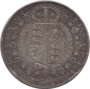 1890 HALFCROWN ( GF ) - Halfcrown - Cambridgeshire Coins