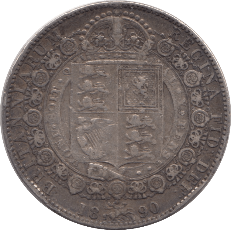 1890 HALFCROWN ( GF ) - Halfcrown - Cambridgeshire Coins