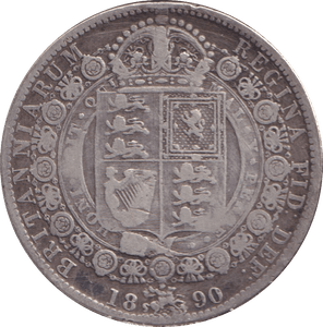 1890 HALFCROWN ( GF ) - HALFCROWN - Cambridgeshire Coins