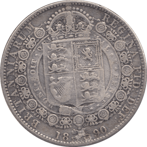 1890 HALFCROWN ( GF ) - Halfcrown - Cambridgeshire Coins