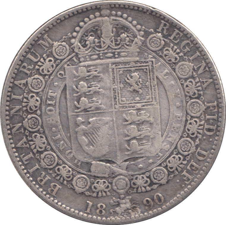 1890 HALFCROWN ( GF ) - Halfcrown - Cambridgeshire Coins