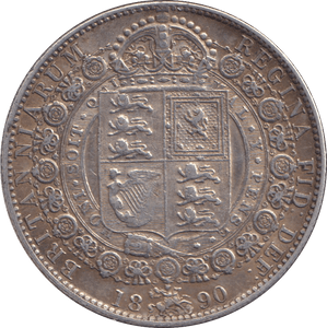 1890 HALFCROWN ( GVF ) - HALFCROWN - Cambridgeshire Coins