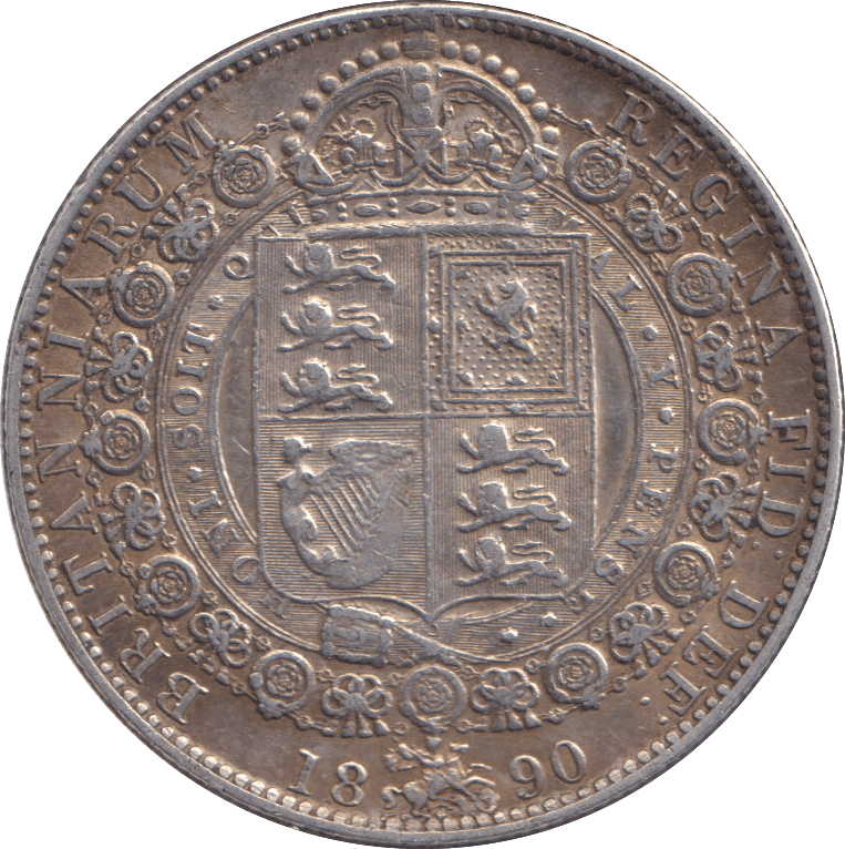 1890 HALFCROWN ( GVF ) - HALFCROWN - Cambridgeshire Coins