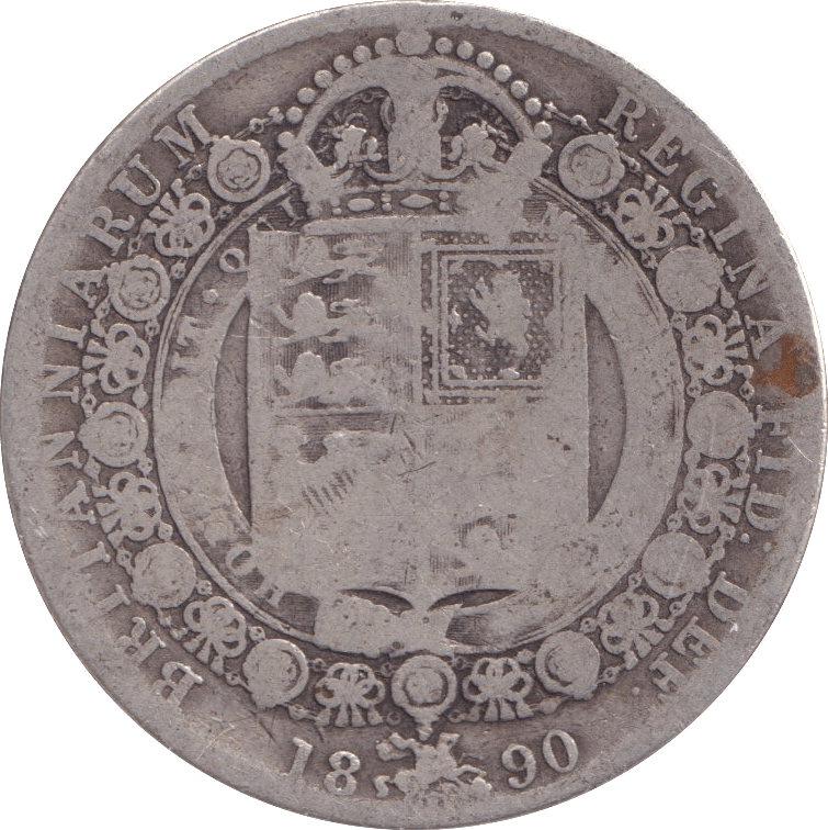 1890 HALFCROWN ( NF ) - Halfcrown - Cambridgeshire Coins