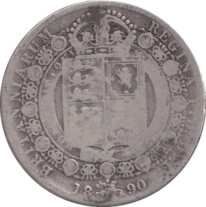 1890 HALFCROWN ( NF ) - WORLD COINS - Cambridgeshire Coins