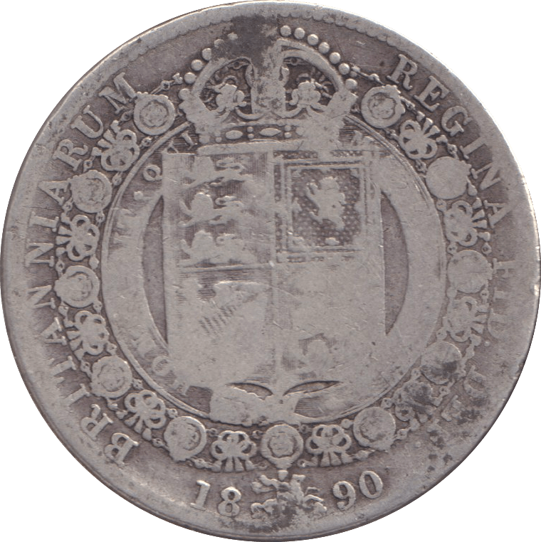 1890 HALFCROWN ( NF ) - WORLD COINS - Cambridgeshire Coins