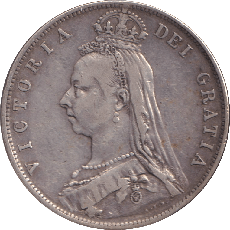 1890 HALFCROWN ( VF ) - WORLD COINS - Cambridgeshire Coins