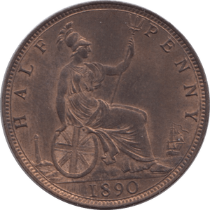1890 HALFPENNY ( BU ) - Halfpenny - Cambridgeshire Coins