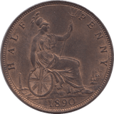1890 HALFPENNY ( BU ) - Halfpenny - Cambridgeshire Coins