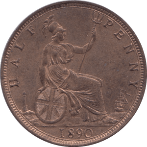 1890 HALFPENNY ( BU ) - Halfpenny - Cambridgeshire Coins