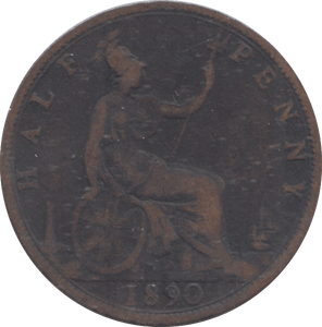 1890 HALFPENNY ( FINE ) - HALFPENNY - Cambridgeshire Coins