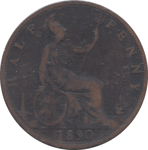 1890 HALFPENNY ( FINE ) - HALFPENNY - Cambridgeshire Coins
