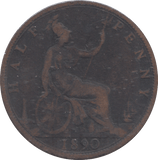 1890 HALFPENNY ( FINE ) - HALFPENNY - Cambridgeshire Coins
