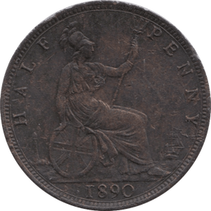 1890 HALFPENNY ( GF ) - Halfpenny - Cambridgeshire Coins