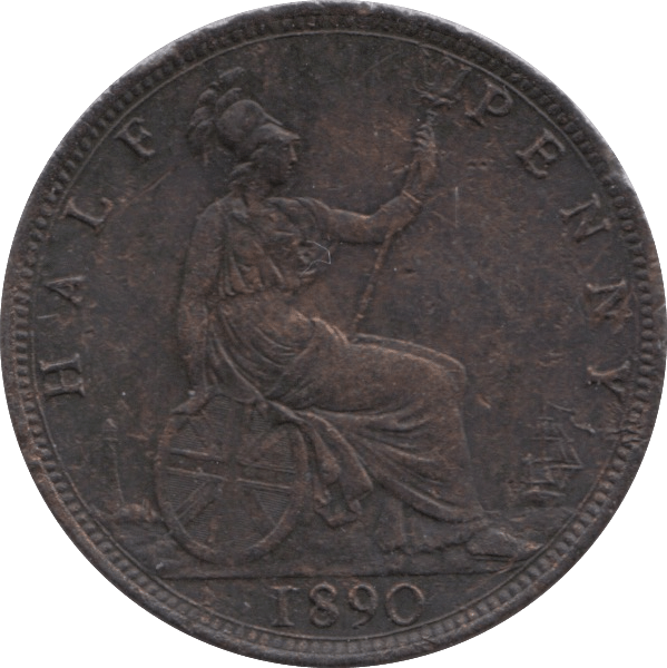 1890 HALFPENNY ( GF ) - Halfpenny - Cambridgeshire Coins