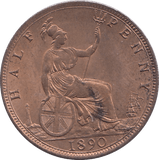 1890 HALFPENNY ( UNC ) - HALFPENNY - Cambridgeshire Coins