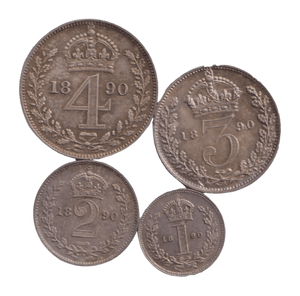1890 MAUNDY SET VICTORIA - Maundy Set - Cambridgeshire Coins