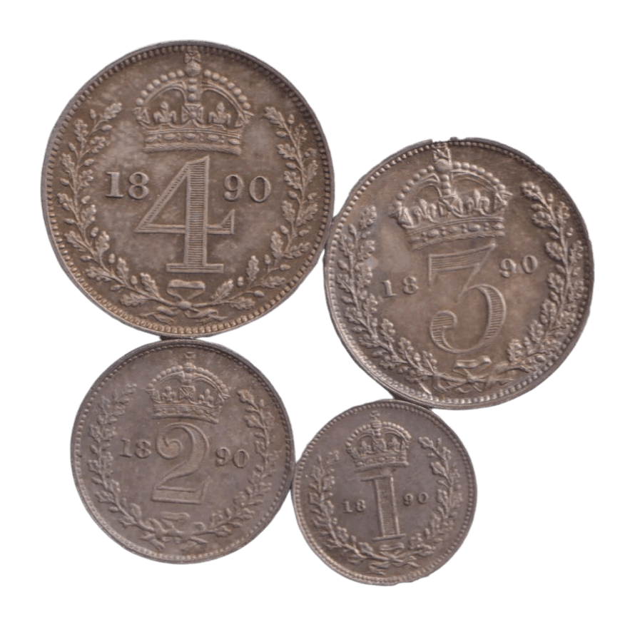 1890 MAUNDY SET VICTORIA - Maundy Set - Cambridgeshire Coins