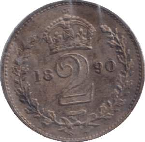 1890 MAUNDY TWOPENCE ( EF ) - MAUNDY TWOPENCE - Cambridgeshire Coins