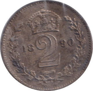 1890 MAUNDY TWOPENCE ( EF ) - MAUNDY TWOPENCE - Cambridgeshire Coins