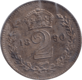 1890 MAUNDY TWOPENCE ( EF ) - MAUNDY TWOPENCE - Cambridgeshire Coins