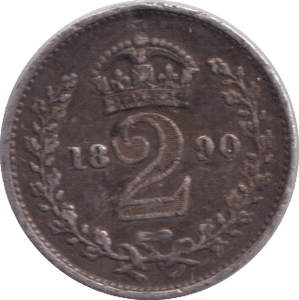 1890 MAUNDY TWOPENCE ( GVF ) - MAUNDY TWOPENCE - Cambridgeshire Coins