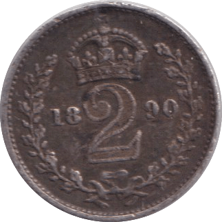 1890 MAUNDY TWOPENCE ( GVF ) - MAUNDY TWOPENCE - Cambridgeshire Coins