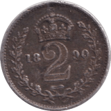 1890 MAUNDY TWOPENCE ( GVF ) - MAUNDY TWOPENCE - Cambridgeshire Coins