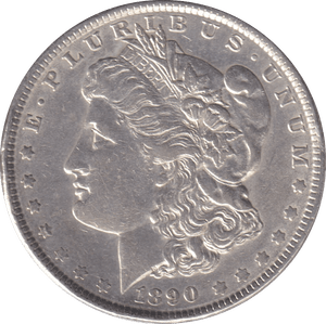 1890 MORGAN DOLLAR USA PHILADEPHIA MINT - SILVER WORLD COINS - Cambridgeshire Coins