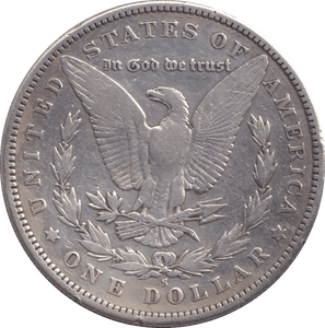 1890 MORGAN DOLLAR USA SAN FRANCISCO MINT - SILVER WORLD COINS - Cambridgeshire Coins