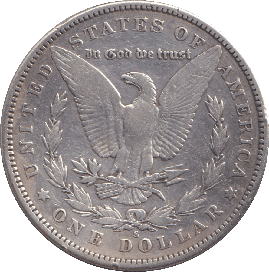 1890 MORGAN DOLLAR USA SAN FRANCISCO MINT - SILVER WORLD COINS - Cambridgeshire Coins