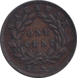 1890 ONE CENT SARAWAK - WORLD COINS - Cambridgeshire Coins