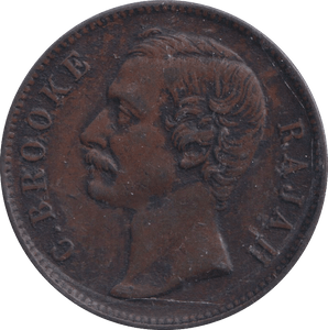 1890 ONE CENT SARAWAK - WORLD COINS - Cambridgeshire Coins
