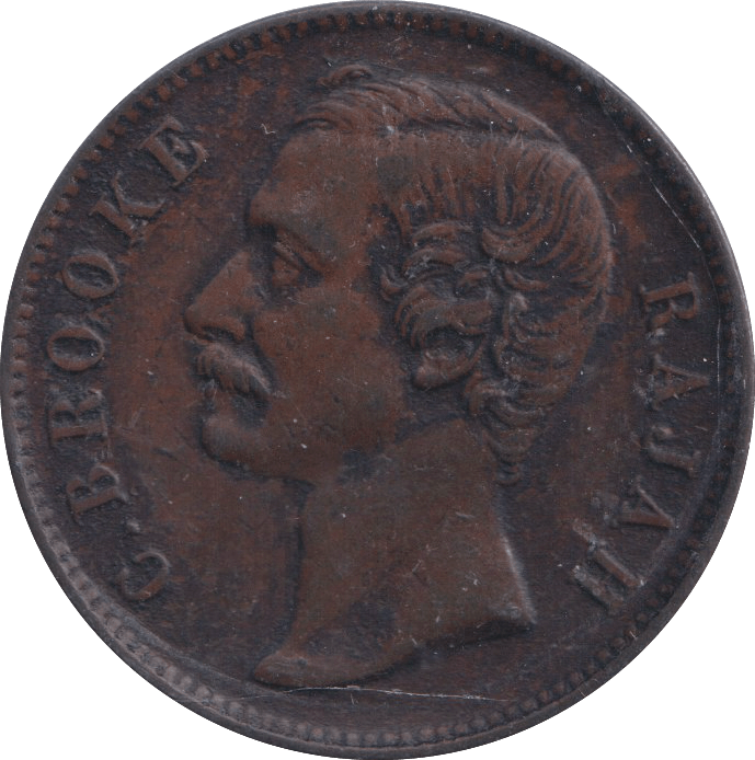 1890 ONE CENT SARAWAK - WORLD COINS - Cambridgeshire Coins