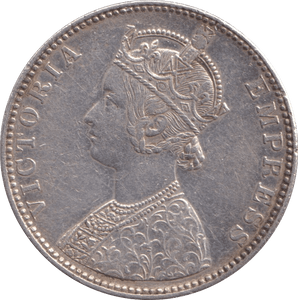1890 ONE RUPEE INDIA - SILVER WORLD COINS - Cambridgeshire Coins