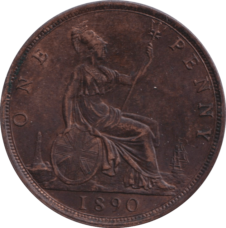 1890 PENNY ( AUNC ) - PENNY - Cambridgeshire Coins