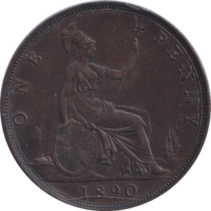 1890 PENNY ( EF ) - PENNY - Cambridgeshire Coins