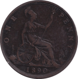 1890 PENNY ( FINE ) - PENNY - Cambridgeshire Coins