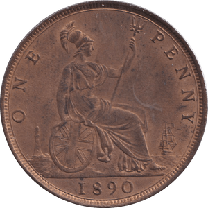 1890 PENNY ( UNC ) - PENNY - Cambridgeshire Coins