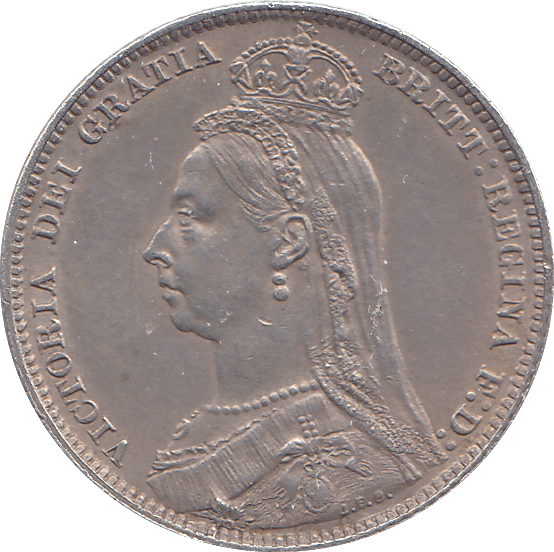 1890 SHILLING ( AUNC ) - SHILLING - Cambridgeshire Coins