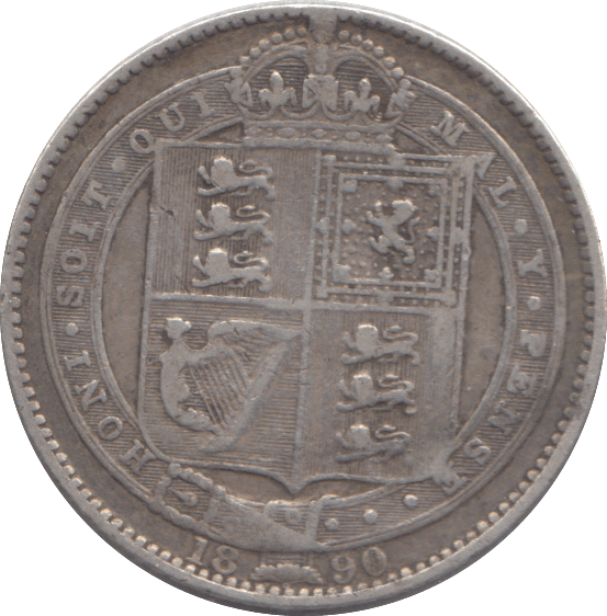 1890 SHILLING ( FINE ) - SHILLING - Cambridgeshire Coins
