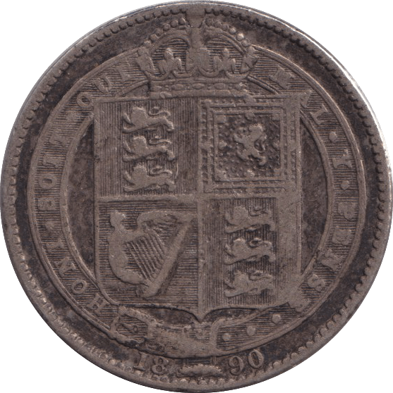 1890 SHILLING ( GF ) - SHILLING - Cambridgeshire Coins