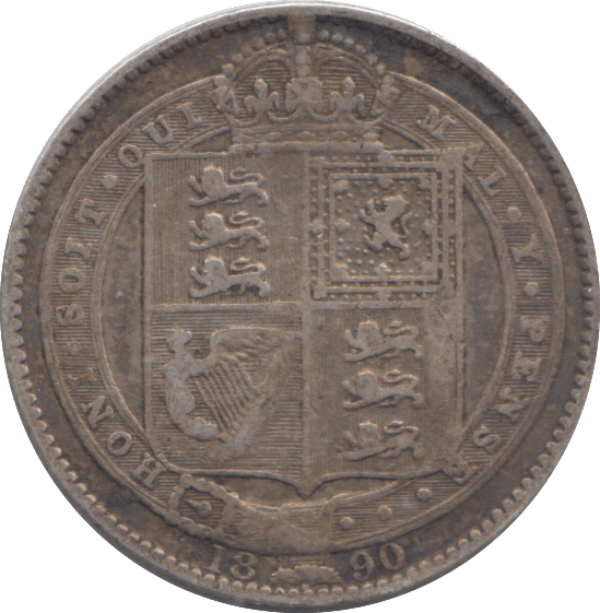 1890 SHILLING ( GF ) - SHILLING - Cambridgeshire Coins