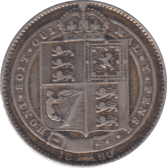 1890 SHILLING ( GF ) - SHILLING - Cambridgeshire Coins