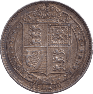 1890 SHILLING ( GVF ) - Shilling - Cambridgeshire Coins