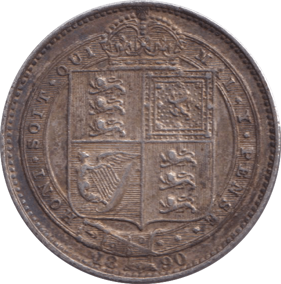 1890 SHILLING ( GVF ) - Shilling - Cambridgeshire Coins