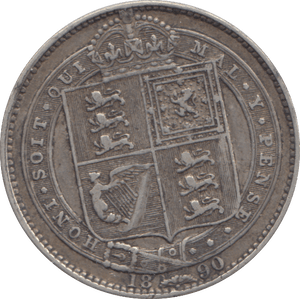 1890 SHILLING ( VF ) - SHILLING - Cambridgeshire Coins