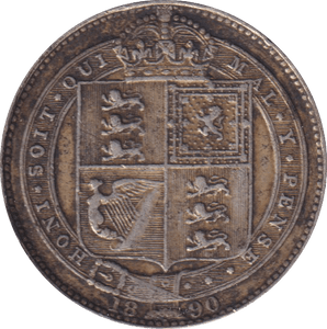 1890 SHILLING (VF) - SHILLING - Cambridgeshire Coins