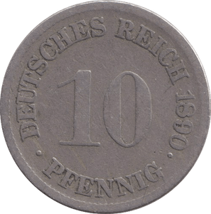 1890 SILVER COIN GERMANY - SILVER WORLD COINS - Cambridgeshire Coins